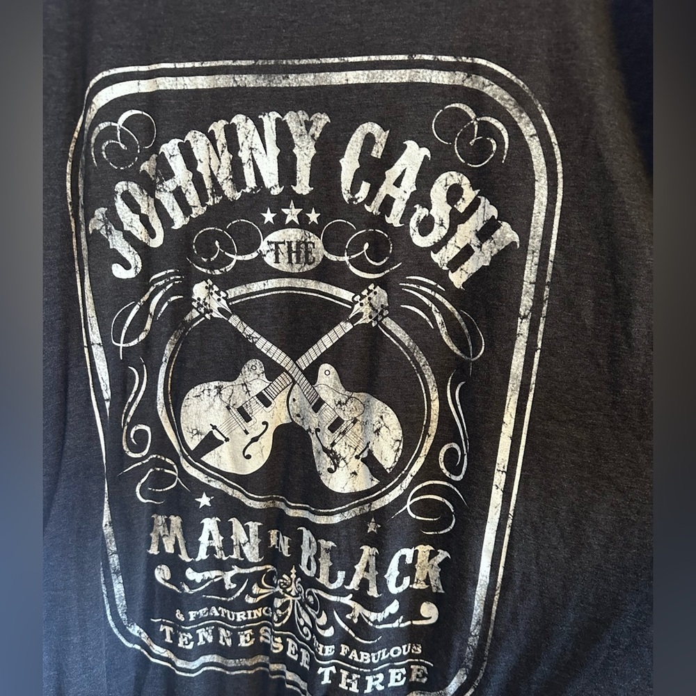Zion Rootswear Johnny Cash Graphic Tee - Gray